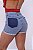 Short Jeans Tradicional Cintura Alta Com Detalhe No Bolso Traseiro e Barra Dobrada - Imagem 2