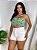 Short Jeans Cintura Alta Tradicional Branco - Imagem 4