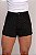 Short Jeans Feminino Preto Cintura Alta Com Strass | 100% Algodão - Imagem 4