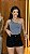 Short Jeans Feminino Preto Cintura Alta Com Strass | 100% Algodão - Imagem 1