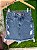 Saia Jeans Tradicional Com Barra Desfiada E Detalhes Destroyed Lavagem Marmorizada- Sem Elastano - Imagem 2