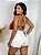 Short Jeans Branco Com Pedrinhas De Strass - Imagem 2