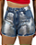 Short Jeans Tradicional Com Detalhe Metalizado - Imagem 1