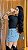 Saia Jeans Lavagem Clara Com Strass E Barrinha Costurada - Imagem 2