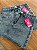 Saia Jeans Lavagem Clara Com Strass E Barrinha Costurada - Imagem 13