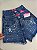 Short Jeans Cintura Alta Com Strass e Pedras Brancas - Imagem 6
