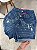 Short Jeans Cintura Alta Com Strass e Pedras Brancas - Imagem 4