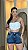 Short Jeans Cintura Alta Com Strass e Pedras Brancas - Imagem 4