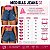 Short Jeans Feminino Cintura Alta Com Lavagem Marmorizada E Barrinha Costurada - Sem Elastano 100% Algodão - Imagem 3