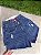 Short Jeans Feminino Cintura Alta Com Lavagem Marmorizada E Barrinha Costurada - Sem Elastano 100% Algodão - Imagem 7