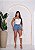 Short Jeans Com Bordados De Corações Brancos E Barrinha Costurada - Imagem 7