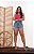 Short Jeans Feminino Marmorizado Com Destroyed Cintura Alta - Imagem 3