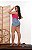 Short Jeans Feminino Marmorizado Com Destroyed Cintura Alta - Imagem 2