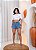 Short Jeans Feminino Cintura Alta Tradicional Com Detalhes De Strass Delicados Nas Laterais | 100% Algodão Sem Elastano - Imagem 6