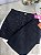 Saia Jeans Feminina Cintura Alta Preta Com Detalhes De Strass e Barra | 100% Algodão - Sem Elastano - Imagem 8