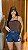 Short Jeans Cintura Alta Tradicional Lavagem Azul Escura E Detalhes Em Destroyed I Barrinha I Sem Elastano - 100% Algodão - Imagem 1