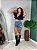 Short Saia Jeans Rebeca Com Detalhes Rasgadinhos - Imagem 3