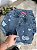 Short Saia Jeans Rebeca Com Detalhes Rasgadinhos - Imagem 5