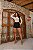 Short Jeans Feminino Cintura Alta – Preto Estonado e Barra | 100% Algodão (Sem Elastano) - Imagem 6
