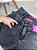 Short Jeans Feminino Cintura Alta – Preto Estonado e Barra | 100% Algodão (Sem Elastano) - Imagem 8