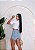 Short Jeans Lavagem Clara Com Bolsos Frontais - Imagem 2