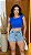 Short Jeans Lavagem Clara De Barra - Imagem 1