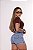 Short Jeans Lavagem Clara De Barra - Imagem 2