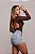 Short Jeans Cintura Alta Feminino Com Barra | Lavagem Clara | 100% Algodão | Sem Elastano - Imagem 4