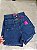 Short Jeans Feminino Cintura Alta Lavagem Escura - Sem Elastano Moda Blogueira - Imagem 9