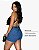 Short Jeans Feminino Cintura Alta Lavagem Escura - Sem Elastano Moda Blogueira - Imagem 6