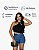 Short Jeans Feminino Cintura Alta Lavagem Escura - Sem Elastano Moda Blogueira - Imagem 7