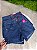 Short Jeans Feminino Cintura Alta Lavagem Escura - Sem Elastano Moda Blogueira - Imagem 8