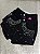 Short Jeans Preto Cintura Alta Com Aplicação de Strass e Pedras Brancas | Sem Elastano - Imagem 5
