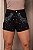 Short Jeans Preto Cintura Alta Com Aplicação de Strass e Pedras Brancas | Sem Elastano - Imagem 9