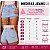 Short Saia Jeans Feminino Cintura Alta na Lavagem Clara I 100% Algodão - Sem Elastano - Imagem 3