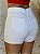 Short Jeans Branco Com Barra Desfiada E Detalhe De Pedras Em Strass - Imagem 8
