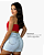 Short Jeans MOM Cintura Alta Com Bordado De Cereja E Barra Dobrada - Imagem 6