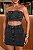 Conjunto Jeans Cropped Tomara Que Caia E Saia Lavagem Estonada - Imagem 1