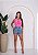 Short Jeans Feminino Cintura Alta Bordado Arara Colorida Lavagem Clara | Sem Elastano - Imagem 9