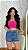 Short Jeans Feminino Cintura Alta Marmorizado Bordado Tropical Colorido Com Onça | 100% algodão - Imagem 8