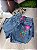 Short Jeans Feminino Cintura Alta Marmorizado Bordado Tropical Colorido Com Onça | 100% algodão - Imagem 14