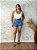 Short Jeans Bordado Olho Grego Cintura Alta - Imagem 6