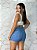 Short Jeans Bordado Olho Grego Cintura Alta - Imagem 7
