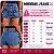 Short Saia Jeans Cargo Cintura Alta Com Bolsos Americanos Variadas Lavagens | Sem Elastano - Imagem 3