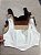Cropped Corset Scuba Com Alça - Imagem 1
