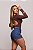 Short Jeans Feminino Cintura Alta Com Bordado De Cavalo - Pecuária - Imagem 2