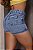 Short Jeans Bordado de Abacaxi Cintura Alta com Barra – 100% Algodão - Imagem 5