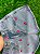 Short Jeans Marmorizado com Bordado de Flor – Cintura Alta com Barra | 100% Algodão - Imagem 3