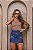 Saia Jeans Azul Desfiada com Bordado Country – Cintura Alta | 100% Algodão - Imagem 7