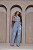 Calça Feminina Wide Leg Jeans lavagem marmorizada com Detalhe Destroyed e Cós Alto | Sem elastano - Imagem 5